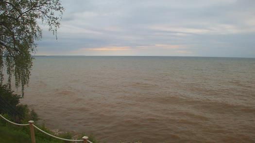 Weather camera view of Forest Lawn Beach.